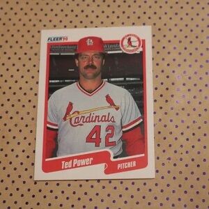 MLB Trading Card - Red and White